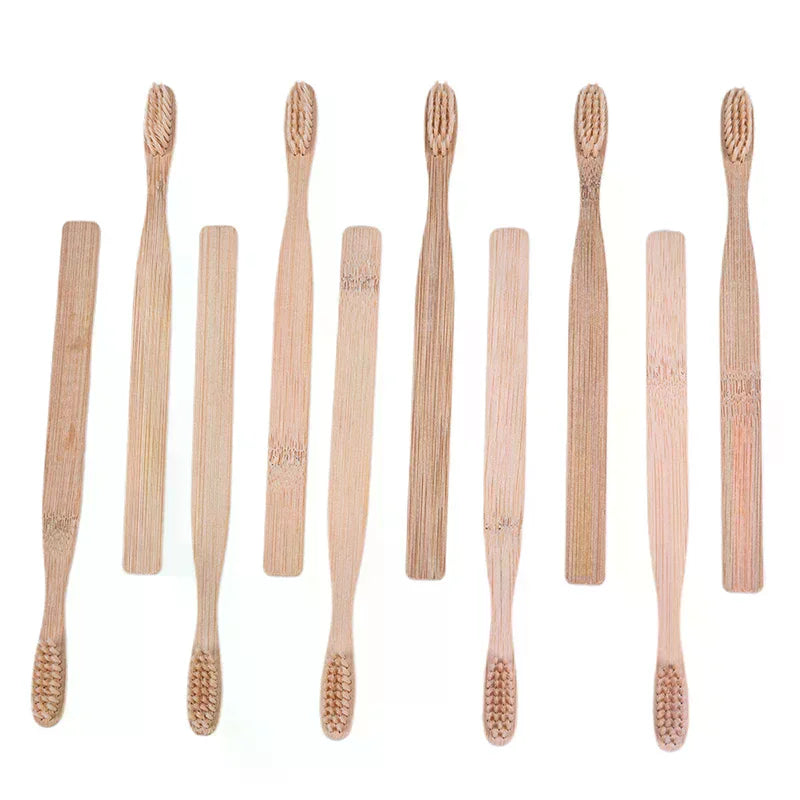 10 bamboo charcoal toothbrushes for oral health, low-carbon and environmentally friendly Vue