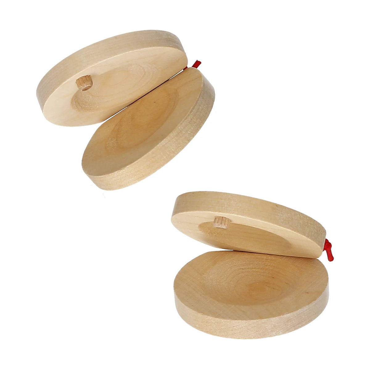 Musical Instrument Pair of Castanets Wooden Castanet Finger Clappers Musical Instrument Vue