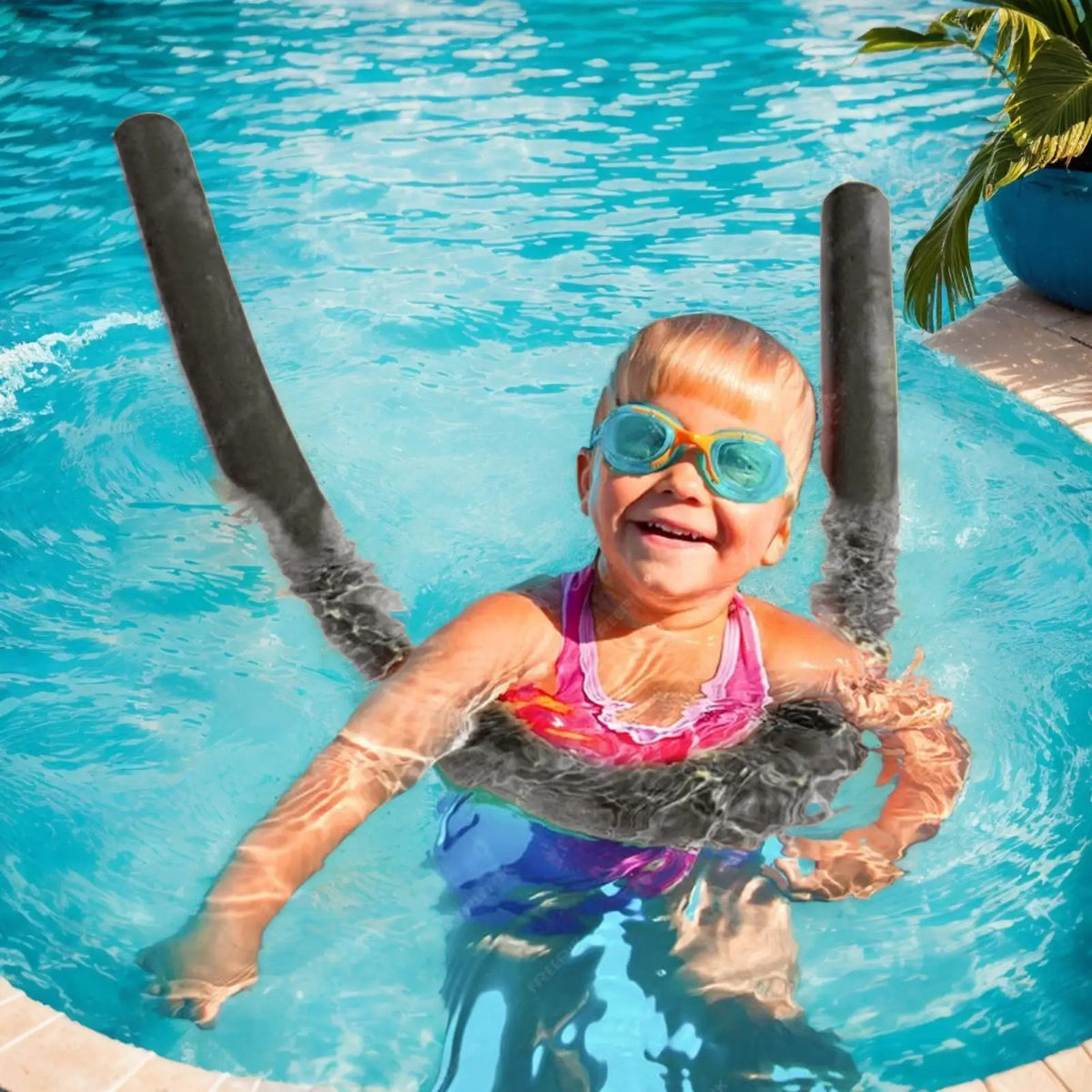 Floating Foam Swimming Noodles 150cm Hollow Water Float Stick Durable Swim Tube Multipurpose Training Tool for Pool Kids Adults Vue