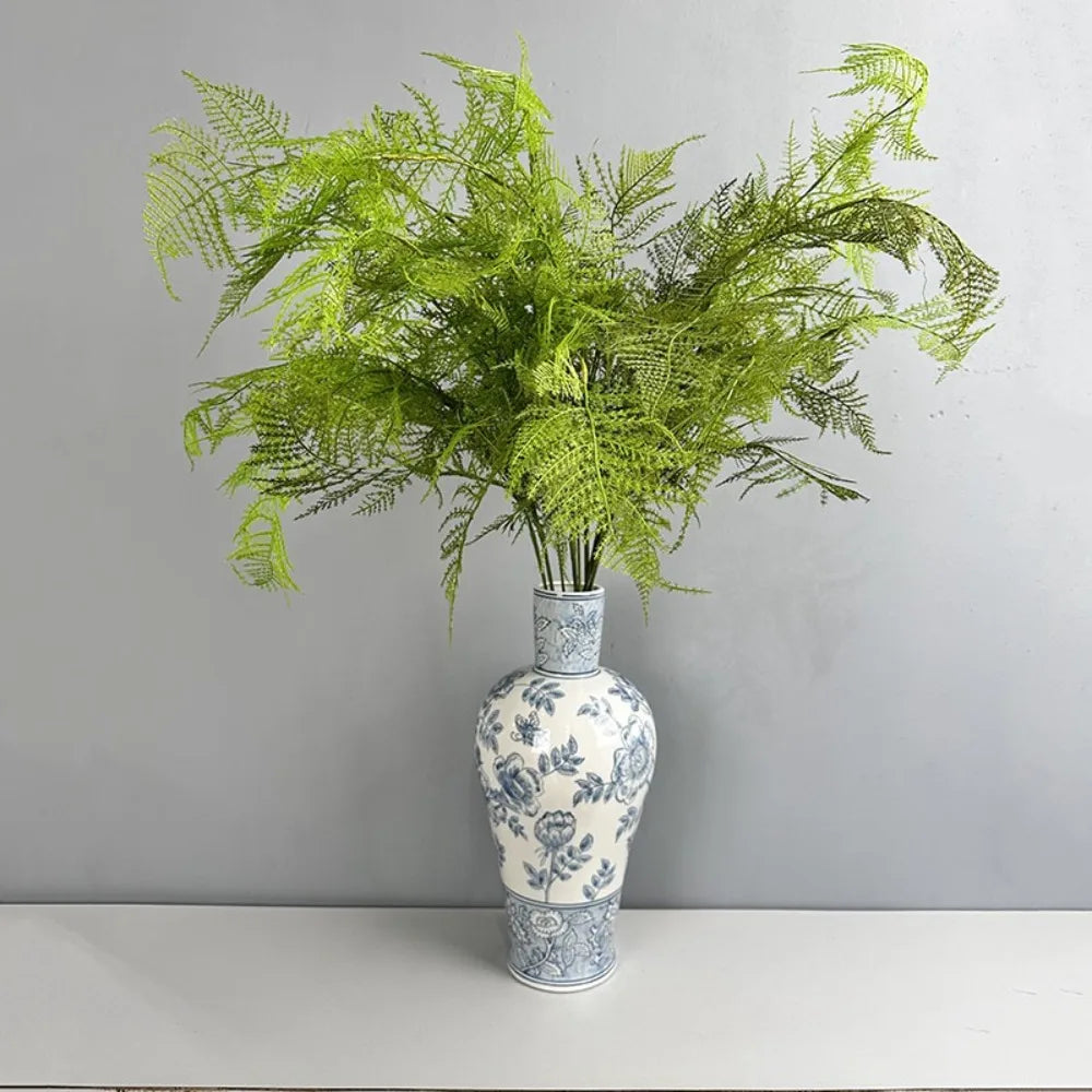 Large Artificial Fern Plant Branches Realistic Handmade Boston Fern Leaves Real Touch Elegant Artificial Asparagus Fern Vue