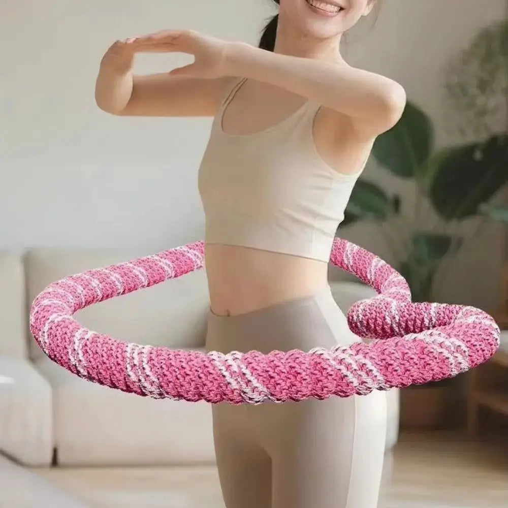 Portable Fat Burning Sports Hoop Foldable Soft Spring Spring Tube Yoga Circle Slimming Belly Durable Yoga Fitness Hoops Vue
