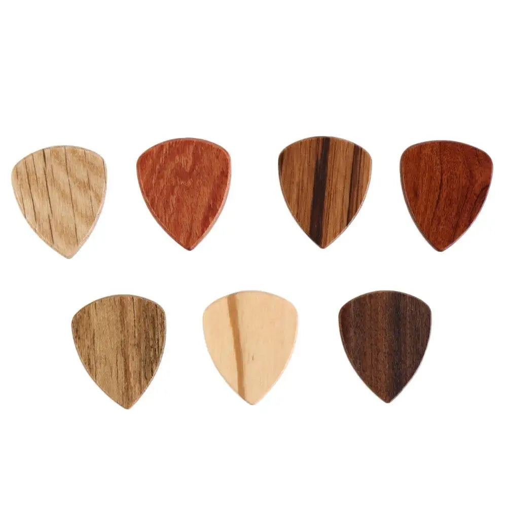 Red Black Sandalwood Hearted Shape Rosewood Guitars Accessories Acoustic Guitar Pick Finger Guitar Pick Wooden Guitar Pick Vue
