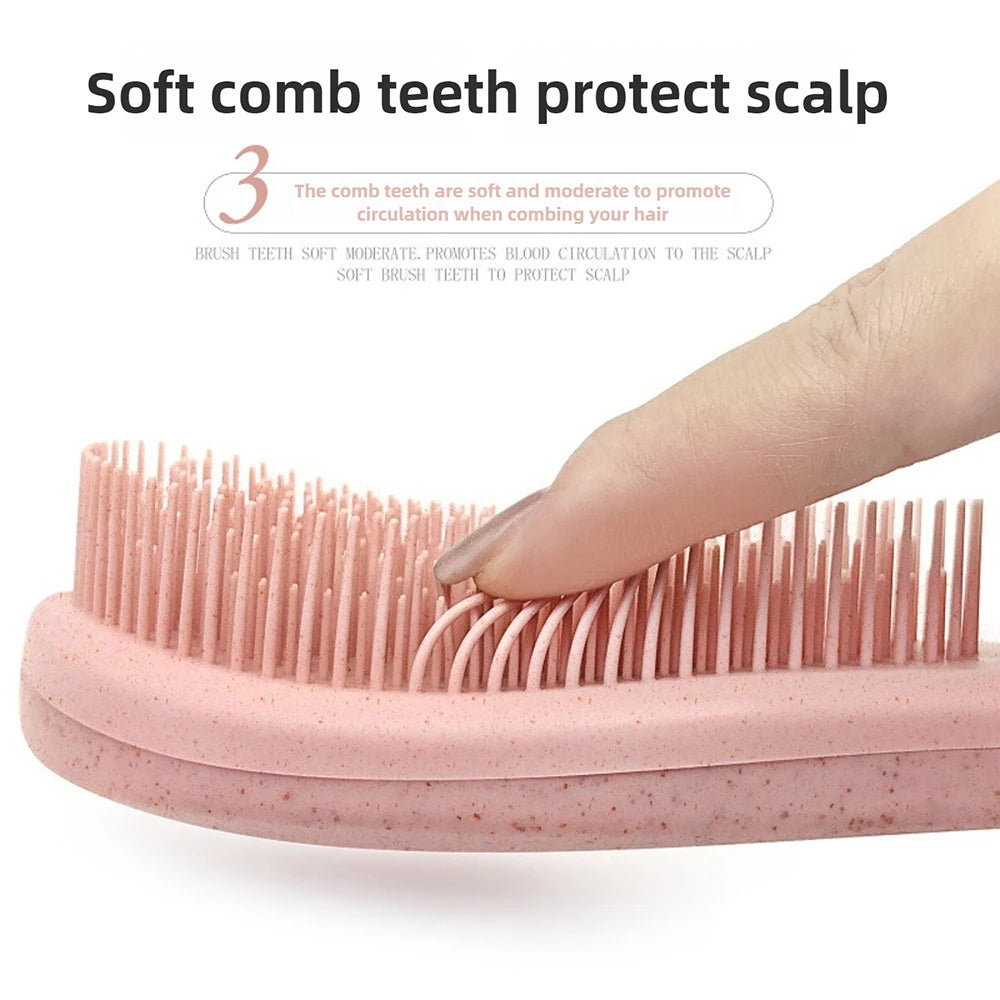 1pc Magic Detangling Hair Comb Anti Static Hairdressing Comb Girls Hair Comb Scalp Massage Hair Brush Hair Styling Accessories Vue