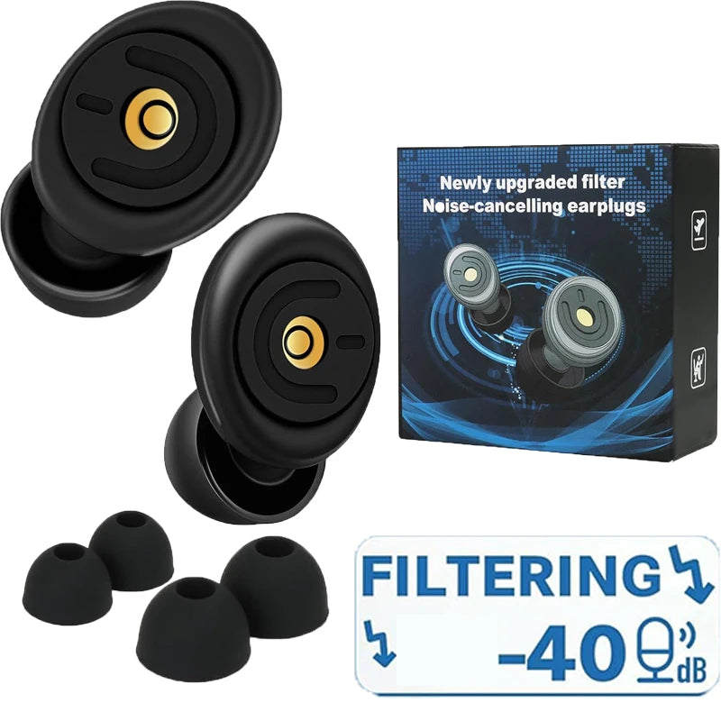 Ear Plugs Noise Reduction Protection Reusable Silicone Swimming Plug Vue