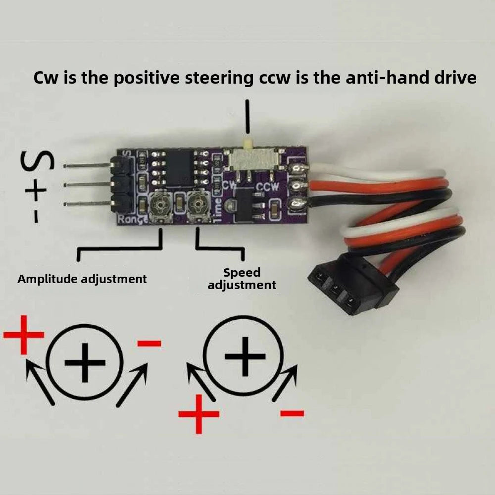 Multifunctional Servo Controller Steering Gear Control Module Converter 5-30V Input Multifunction Signal Control for RC Model Vue Default Title