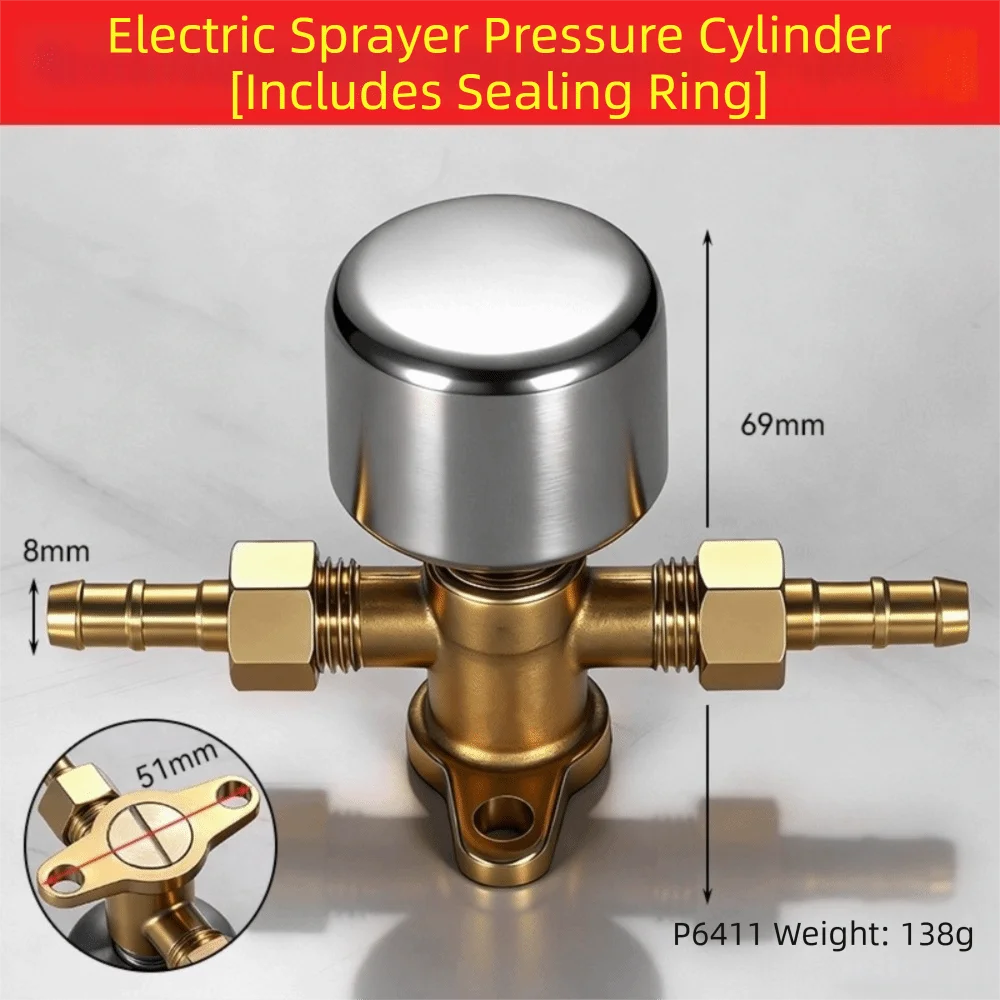 Removable Sprayer Pressure Cylinder Full Copper Electric Air Tank