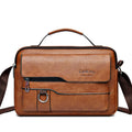 Durable Retro Men S Crossbody Bag Soft Faux Leather Handheld