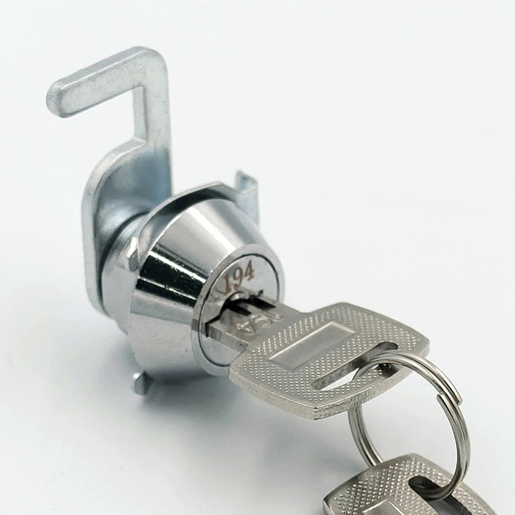Rust-Resistant Mini Cam Lock with Quick Clip & 2 Keys Cabinet Cam Lock Vue