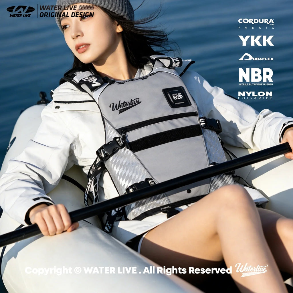 WATER LIVE Two-Piece Life Jacket Buoyancy Vest | Adult PFD Life Jacket Buoyancy Vest Vue
