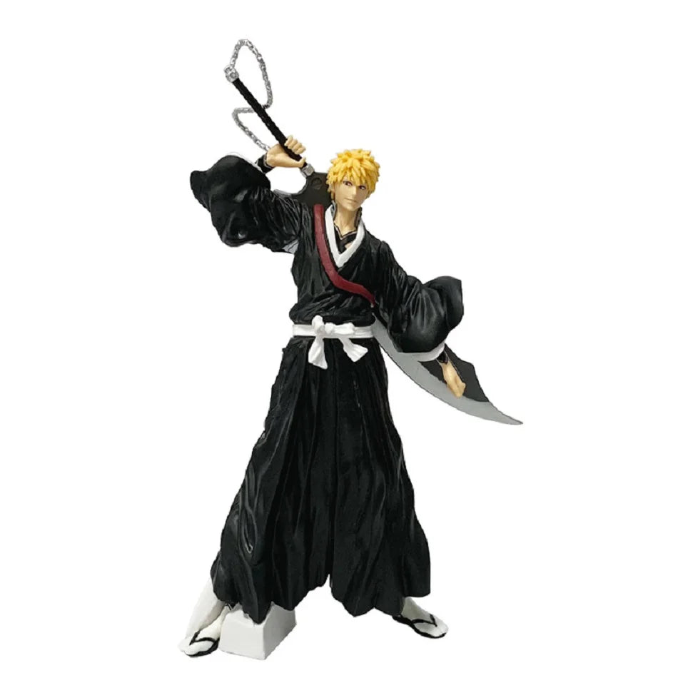 21cm Bleach Anime Figure Kurosaki Ichigo Action Figure Aizen Sousuke/Hitsugaya Toushirou Figurine PVC Model Collection Toys Gift Vue 21cm-no box