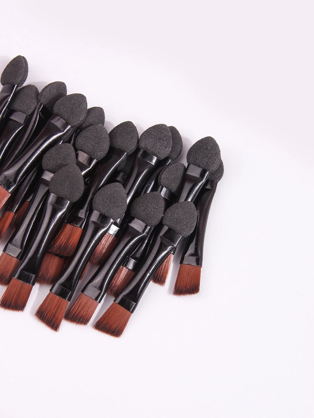 20 Pcs Dual Ended Eyebrow Brush Set Double Ended Sponge Head Eye Shadow Brush Eye Makeup Brushes for Eye Shadow Palette Vue