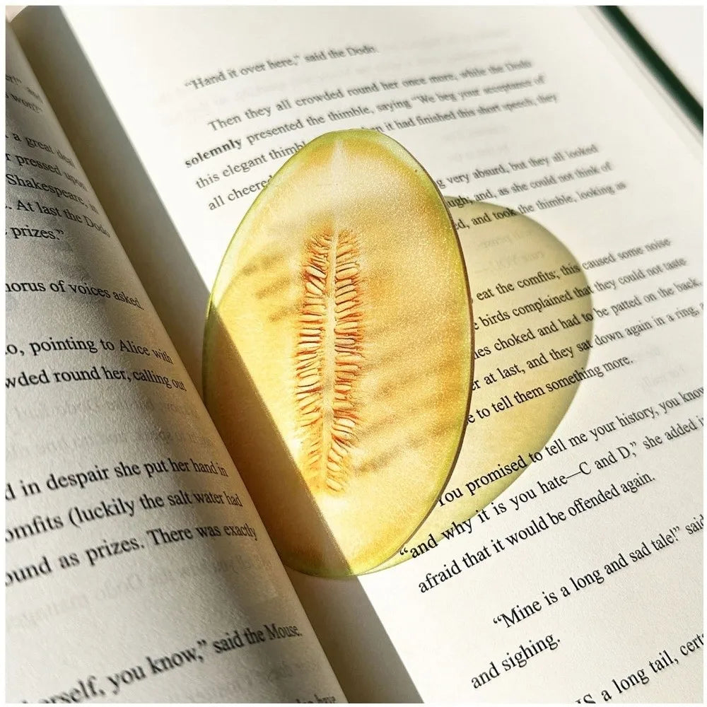 NEW Delicate Apple Bookmark Transparent Unique Grape Tomato Bookmarks Premium Feeling Reading Mark Reading Accessory Vue