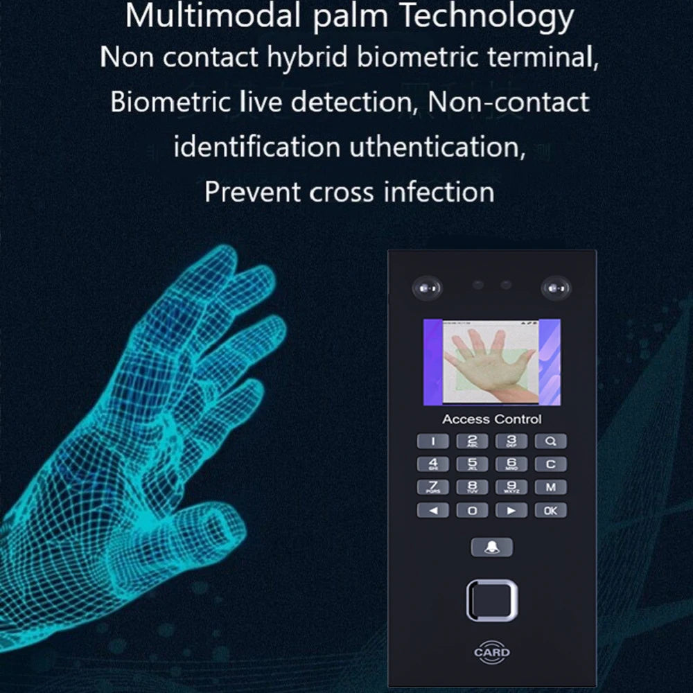 500 Face 300 Figner 2.4Inch LCD TCP/IP USB Biometric Fingerprint Face Access Control Time Attendance System 125khz RFID Card Vue