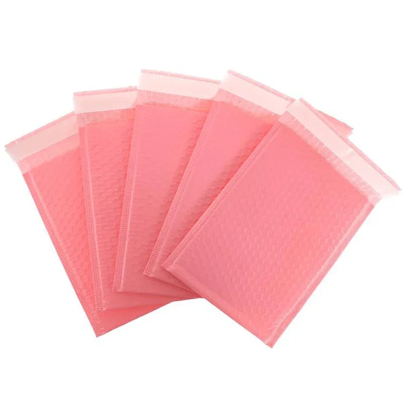 100pcs Bubble Mailers Pink Poly Bubble Mailer Self Seal Padded Envelopes Gift Bags For Book Magazine Lined Mailer Self Seal Vue