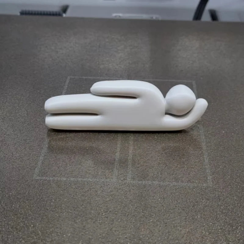 3D Printed Abstract Figurines Set of 8 | Desktop Décor Statues Decorative Figurine Set Vue