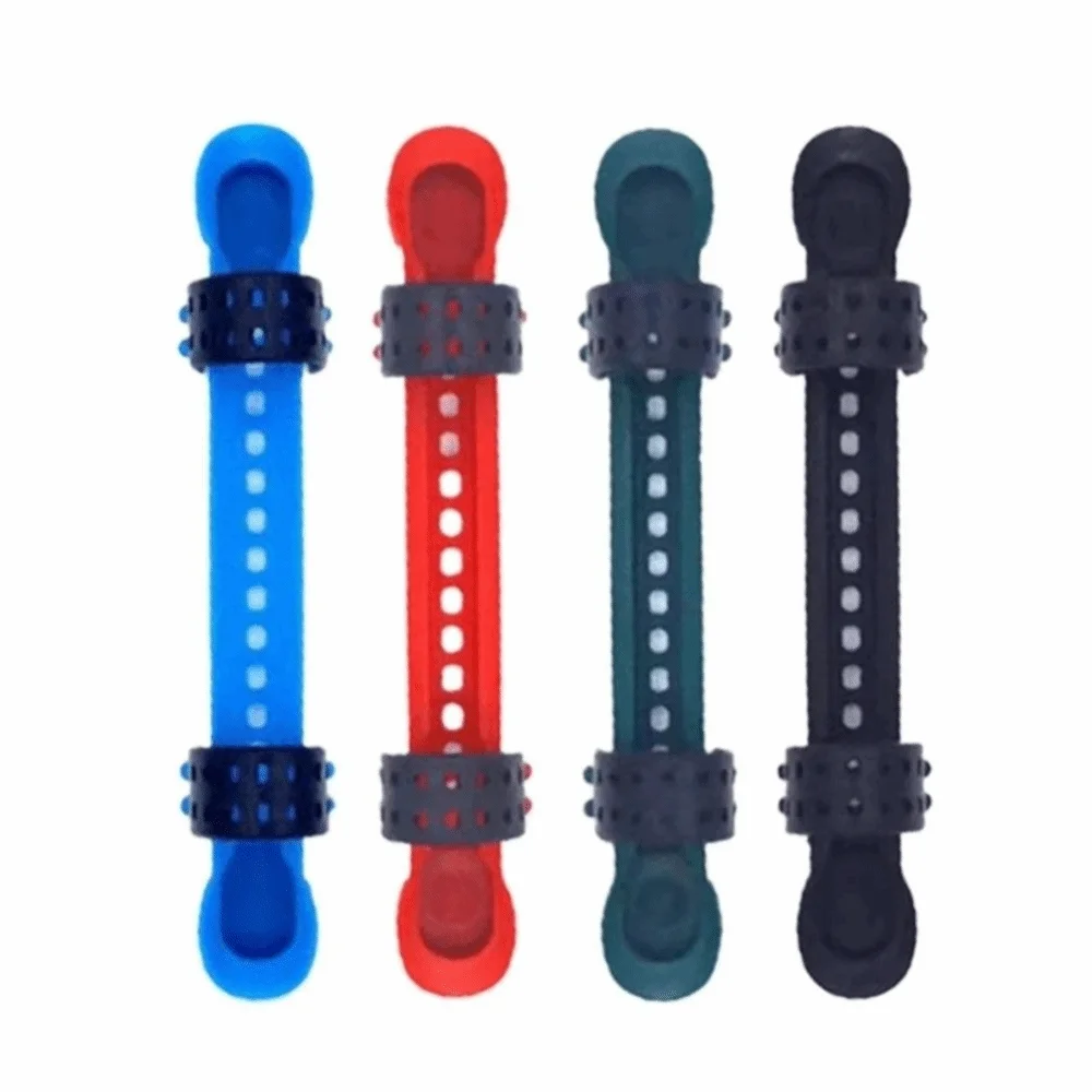 10pcs Thickened Fixed Fishing Rod Reel Leather Strip Random Color Telescopic Fishing Rod Scratches Proof Adjustable Universal Vue