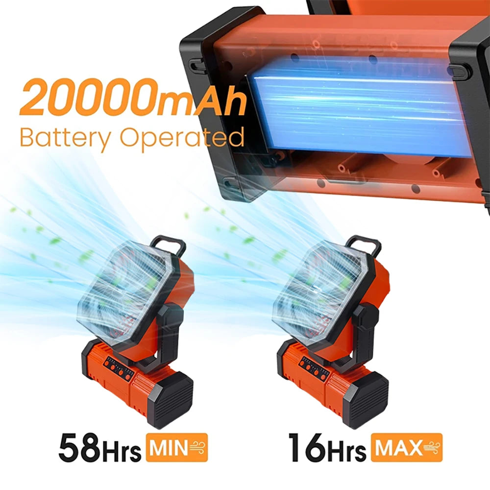 10000mAh Multifunctional Outdoor Camping Fan With Bluetooth Speaker Suitable For Outdoor Camping And Picnicking Vue