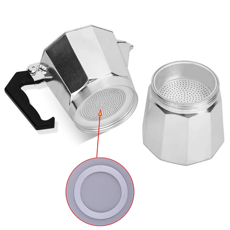 2Pcs Coffee Pot Washer 3mm Thickness Gasket Ring Silicone Coffee Pot Seal Ring Coffee Makers Accessories Vue