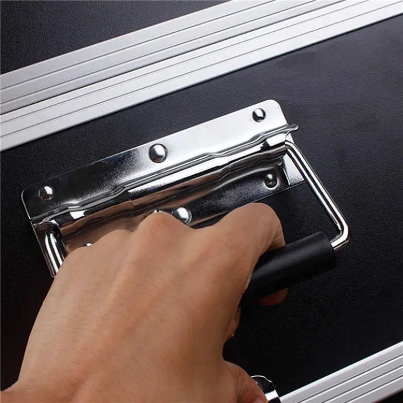 ABKW-12Pcs 304 Stainless Steel Spring Handle Prop Box Tool Aluminum Box Handle Activity Handle Folding Industrial Handle Vue