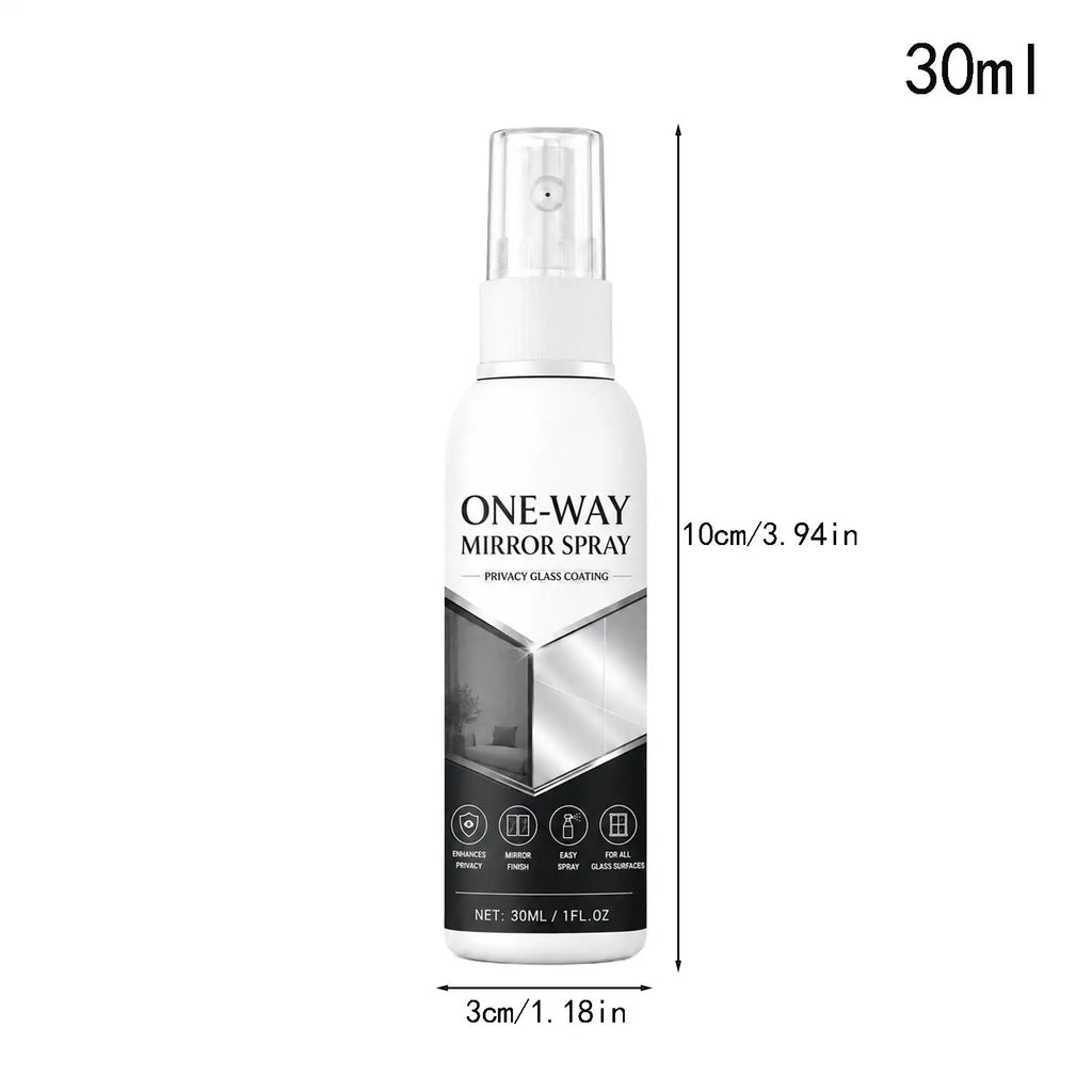 Window Frosting Spray for Privacy, Temporary Removable Mirror Effect Coating, 30ML Glass Door Fog Spray for Bedroom Bathroom Vue