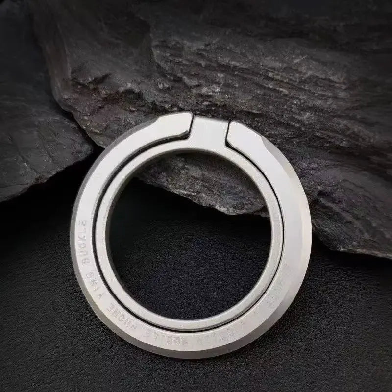 Magnetic Finger Ring Holder For MagSafe Phone Smartphone Accessories for iPhone 17 16 15 Pro Max Magnet Phone Stand Grip Mount Vue Silver