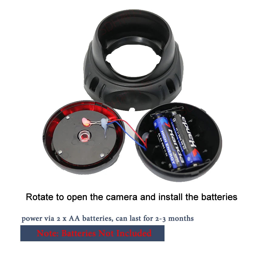 New Black Dome Conch Dummy Camera Flashing Red Led Plastic Fake Camera Wireless Simulation CCTV Surveillance Security System Vue