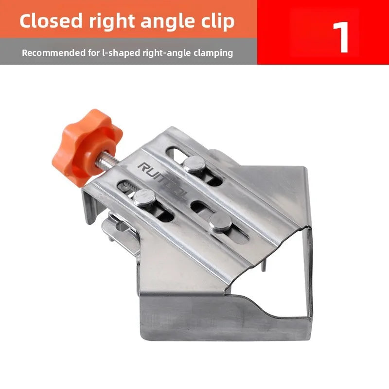 Stainless Steel Right Angle Clamp Woodworking Splicing Quick Clamp Locator 90 Degree Fixed Woodworking Clamping tool Vue Type B