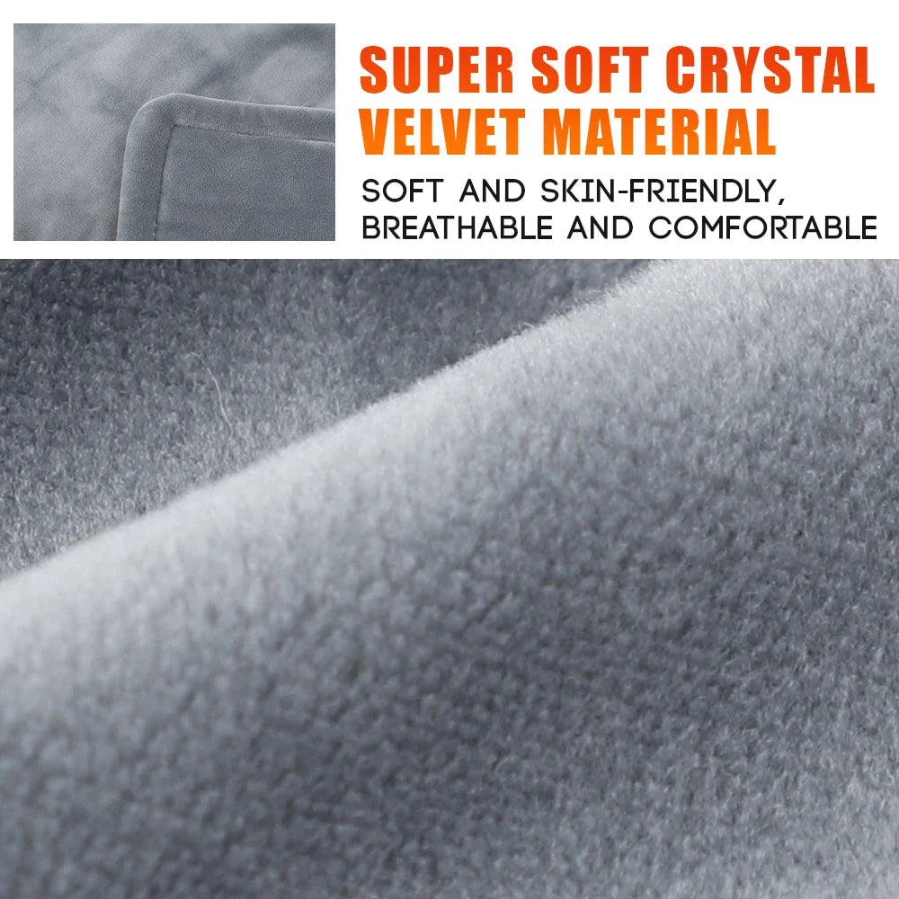 Electric Heating Shawl Pad 10-Gear Temp Control 60×90cm Electric Heating Shawl Vue