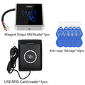 Encrypted Anti-piracy Access Control System Kits Anti-duplication Card Reader USB Card Issuer Reader 125khz RFID Card uncopyable Vue Anti-copy kit