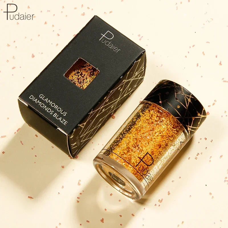 New Glitter Eye Shadow Professional Makeup Monochrome Shining Eyeshadow Sequins Universal Party Cosmetic Vue