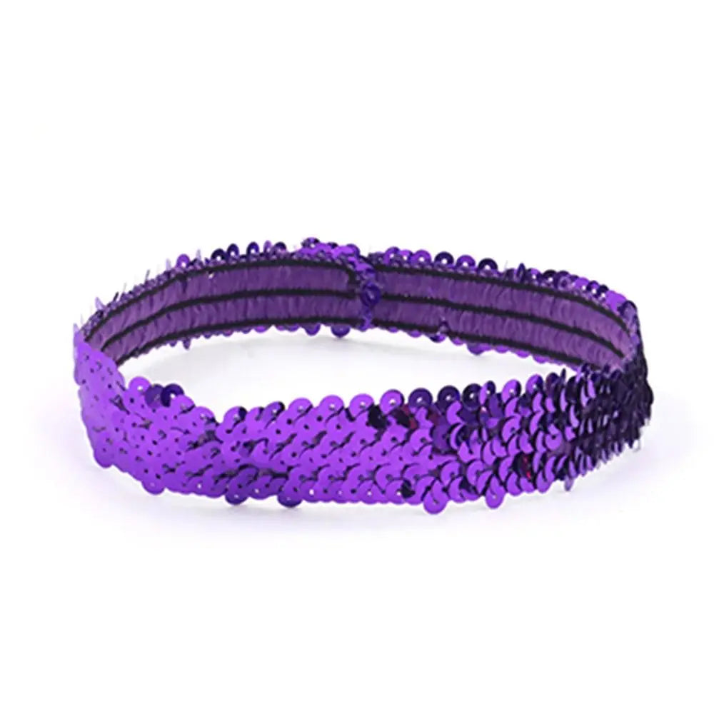Party Indian Sequins Sequin Headband Shiny Bow Hair Accessories