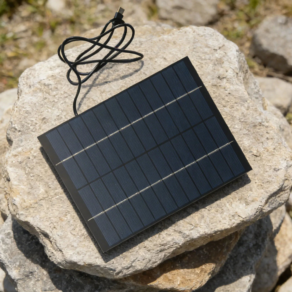 ALLOET 10W 12V Portable Solar Panel Charger with Type-C Port Portable Solar Charger Vue