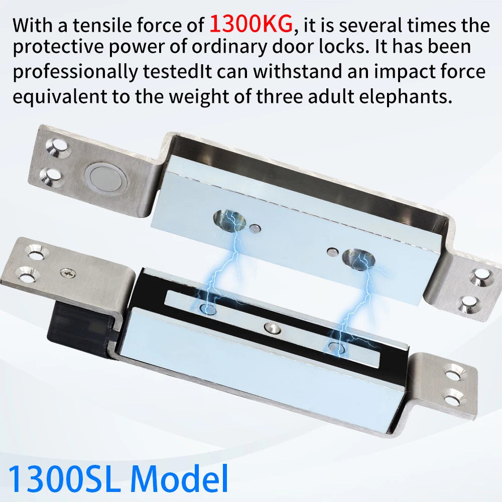Concealled Shear Lock Electromagnetic Embedded Electric Magnetic Lock For Door Access Control System With Time Delay DC 24V 12V Vue
