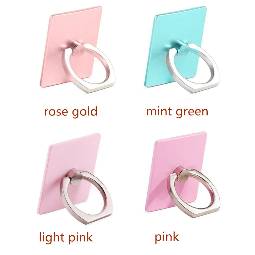 Portable Mini 360 Degree Rotation Lazy Finger Ring Stand Desk Car Holder Mount Bracket For Varies Cell Phones 9 Color Optional Vue