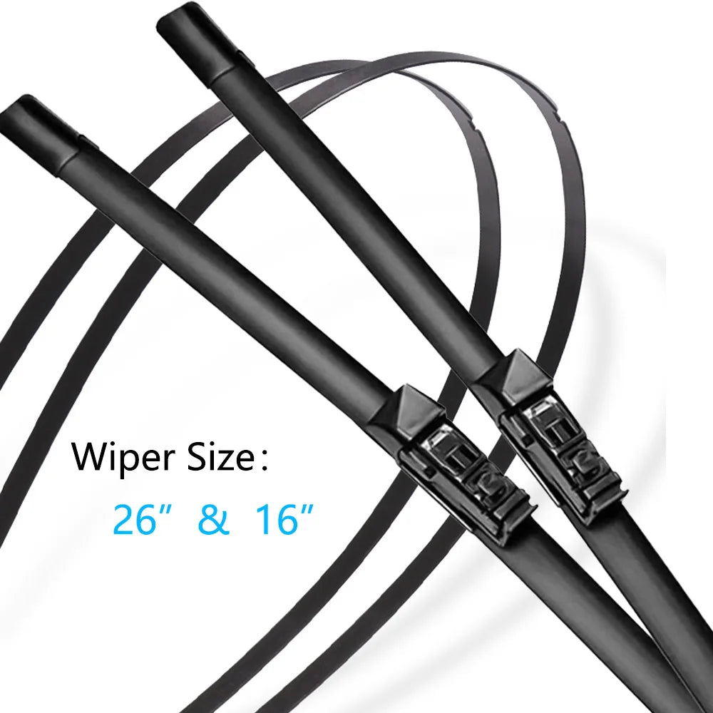 Wiper Blades For Subaru XV Crosstrek GT MK2 2018~2023 Front Rear Set Windshield Windscreen Cleaning Replacement Car Accessories Vue