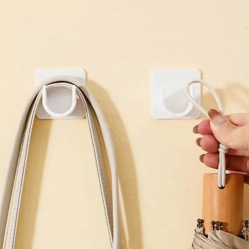 Strong Curtain Rod Bracket Holders Hooks Self-adhesive Rod Holder Clothes Rail Bracket Toilet Home Bathroom Accessories Vue