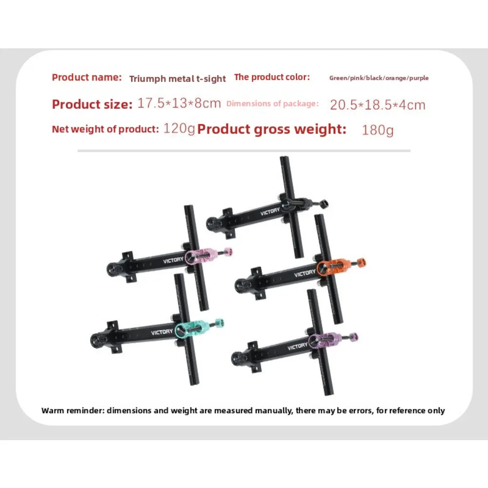 Metal T-Aiming Reflex Bow Aluminum Alloy Bow and Arrow Archery Accessories Competitive Competition Outdoor Training Accessories Vue