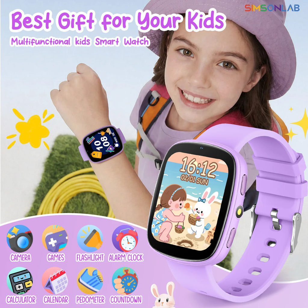 2026 Kids Games Smartwatch 1.83''HD Screen Camera 22 Interesting Games Sleep Monitor Alarm Clock Calculator Children Watch Gifts Vue