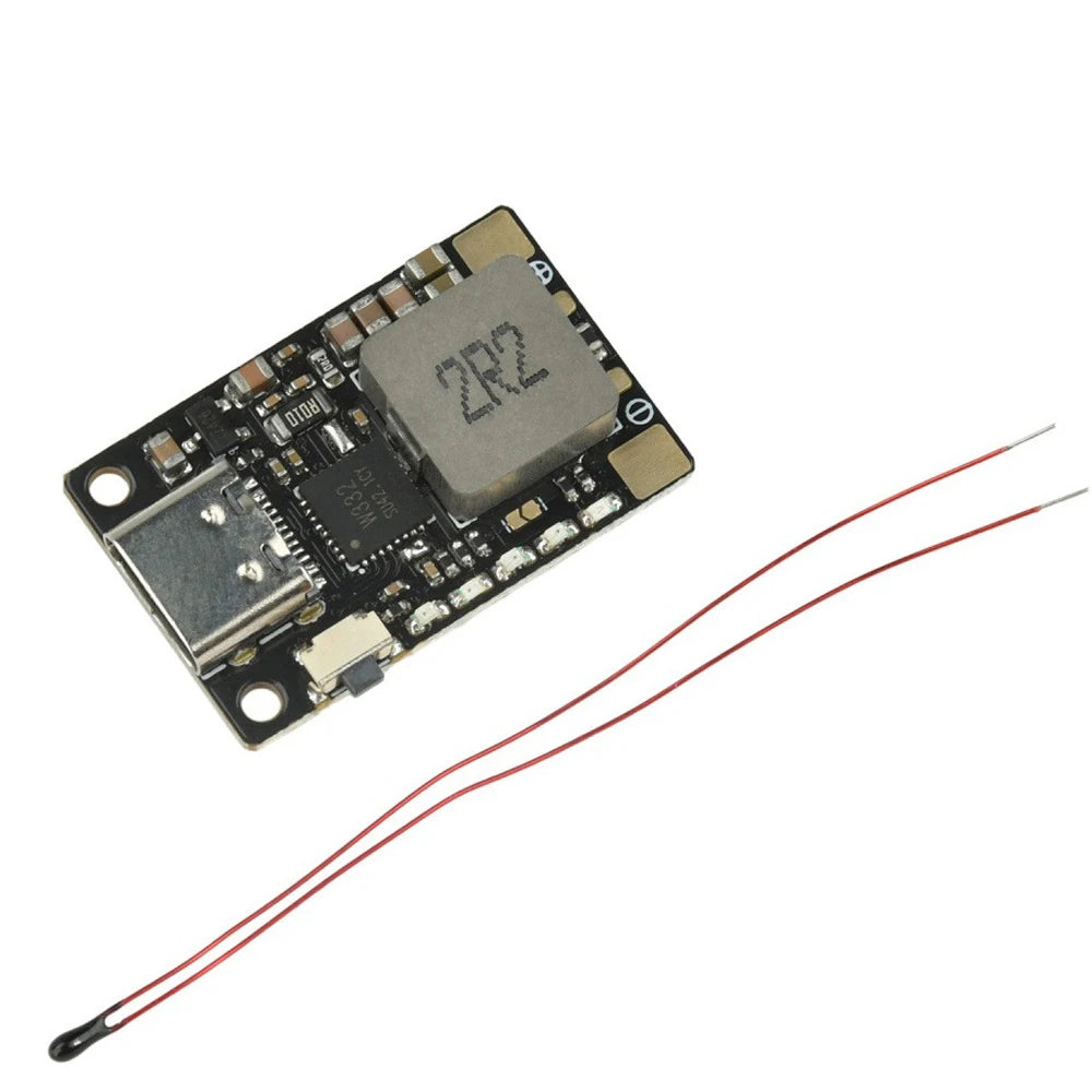 3.7V/4.2V 18W Lithium Battery Fast Charger Module Type-C Boost Charging with LED Indicator Multi-Protection for Drone Power Bank Vue