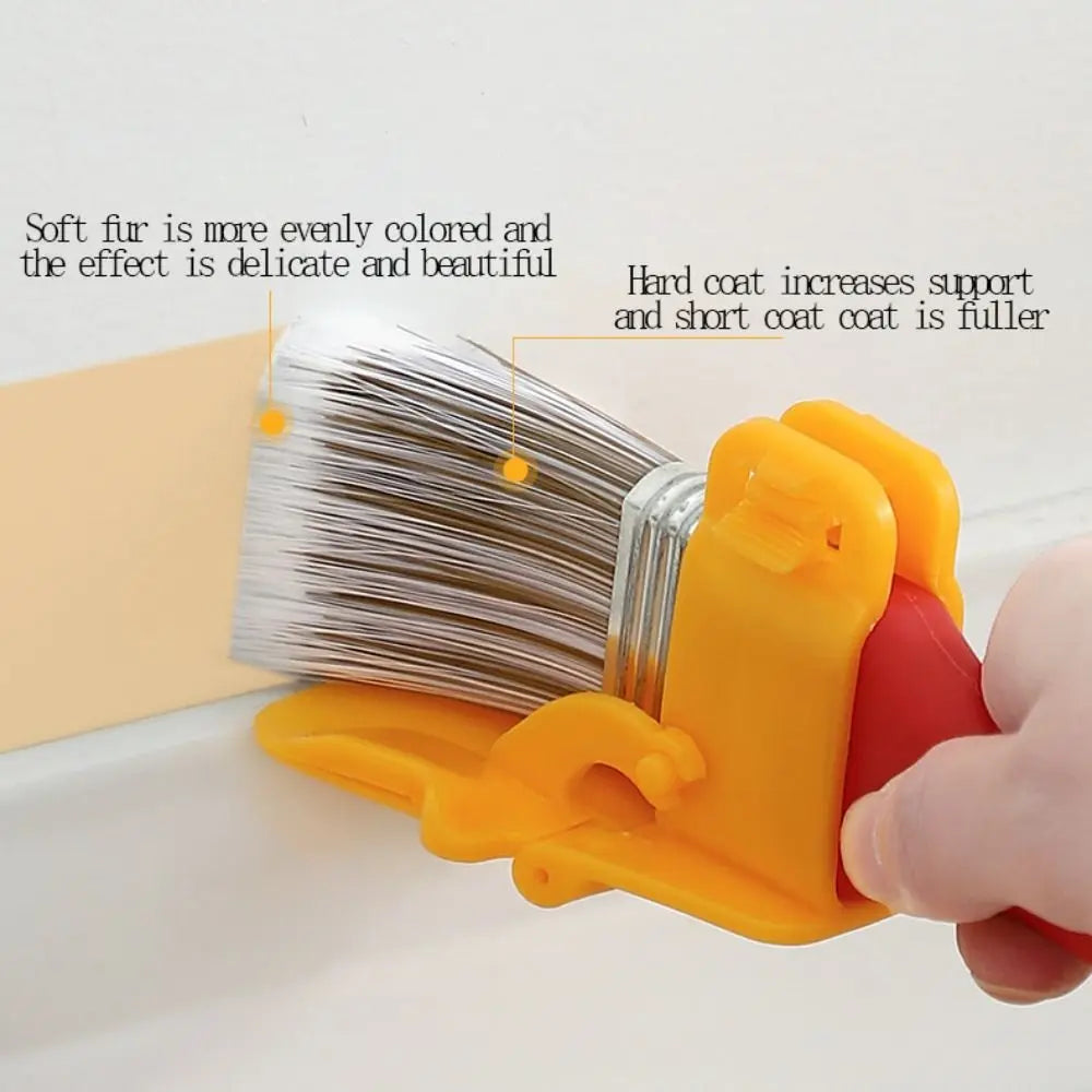 Firm Adjustable Edging Color Separation Brush Extension Pole Soft Bristle Paint Brush Profesional PET Wall Brushing Tools Corner Vue
