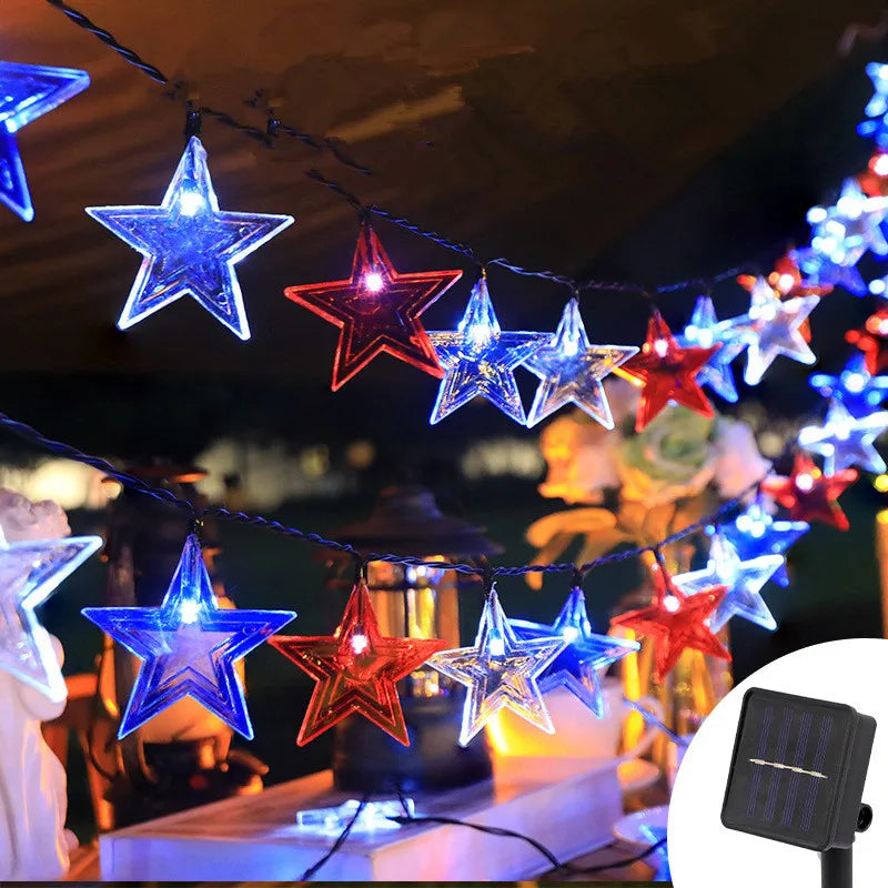 200Leds Solar String Lights For Outdoor Acrylic Stars Lights Waterproof Holiday String Light For Garden Patio Landscape 100 Vue
