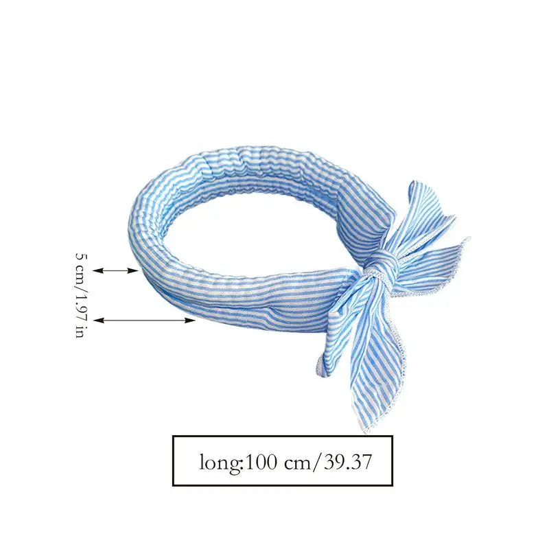 Pet Cooling Ice Scarf Cool Ice Breathable Towel Heatstroke Dogs Cats Ice Collar Cat Adjustable Collar Bibpet Supplies Vue