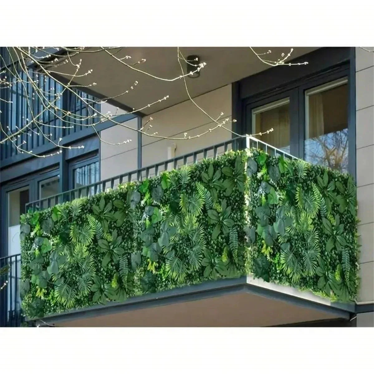 Artificial Green Wall Panels Faux Jungle Grass Decor for Home Garden Vibrant Greenery Mats for Outdoor Patio Weddings Christmas Vue
