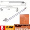 KAK Overhead Door Closer Soft Close Automatic Door Close Hardware Gas Spring Door Closer 110 Degree Positioning 30KG 60KG Vue B Small 30kg