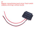 For Led Light Headlight Monochromatic Three Color Infinite Dimming DC 12-24V Bathroom Mirror Touch Induction Switch Sensor Vue Regular Monochrome