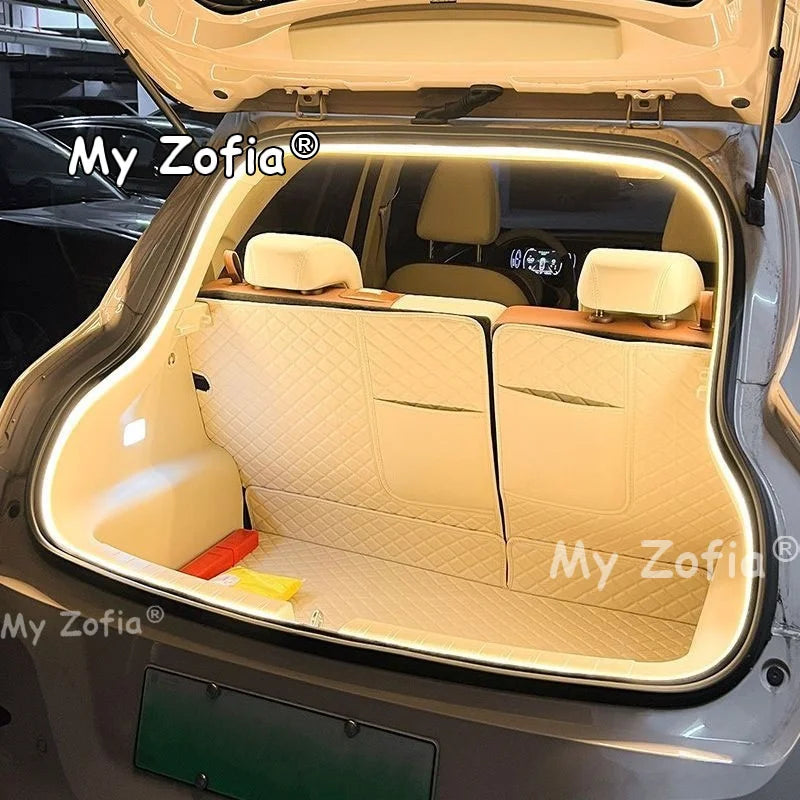 Car Trunk LED Light Ambient Interior Decorative Lamp Cargo Area Glow Light Protective Accessories For GWM Ora 5 2025 2026 2027 Vue