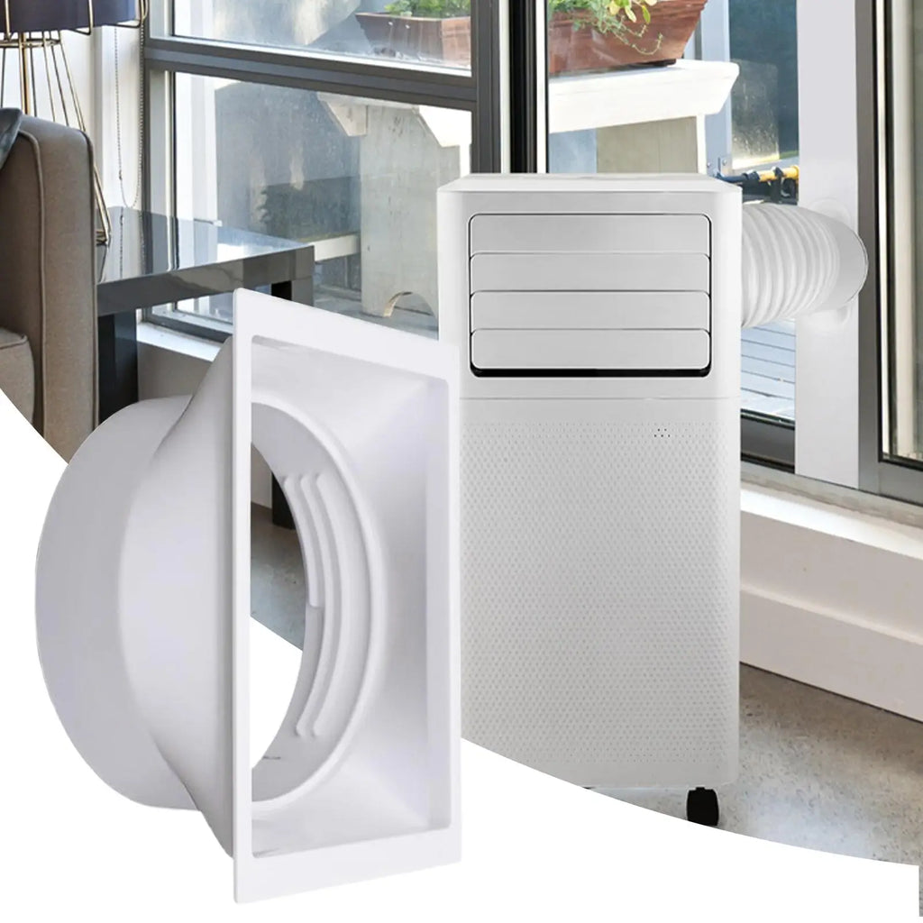 150mm AC Hose Coupler Air Conditioner Exhaust Vent Window Adapter With Clockwise Counterclockwise Threads Universal Connector Vue