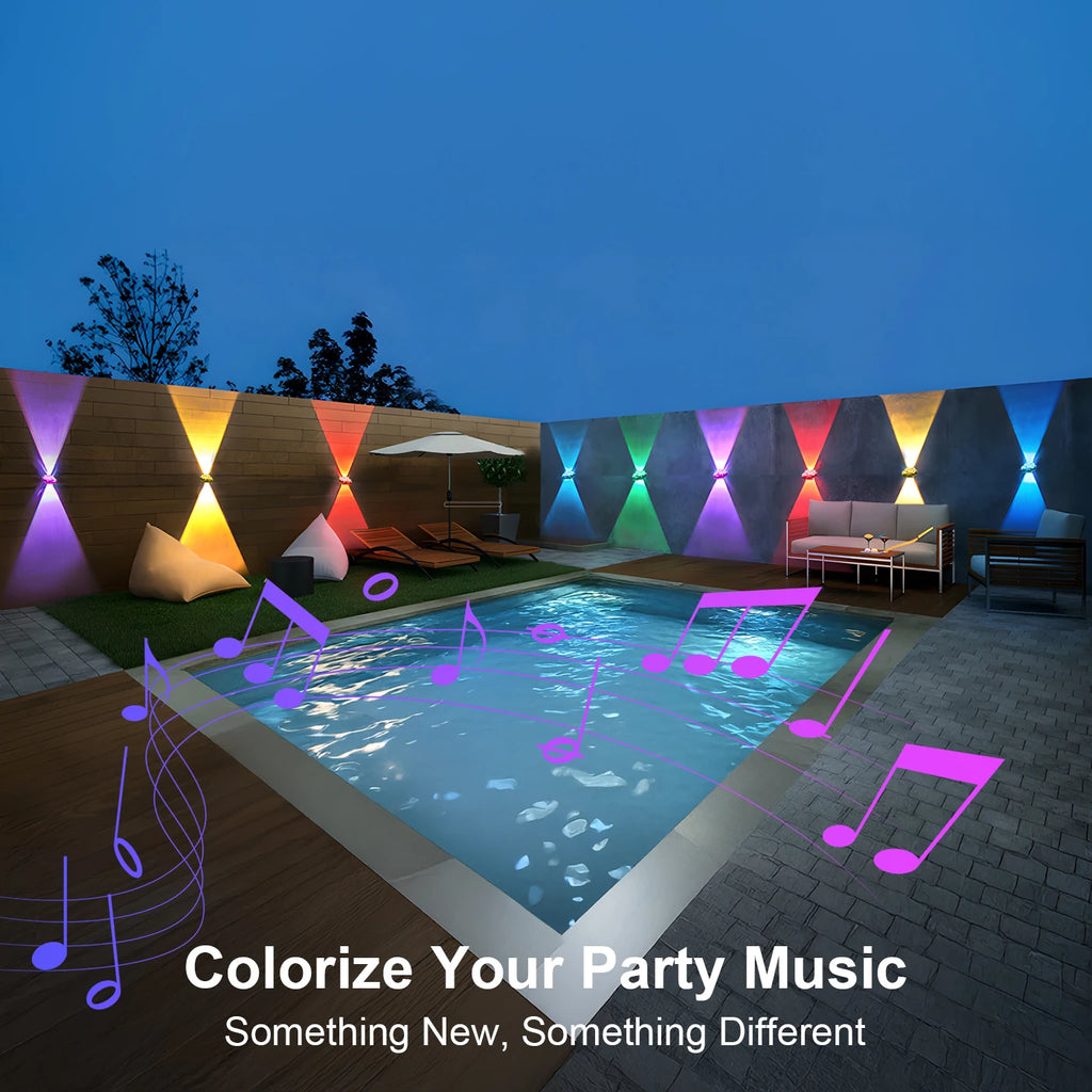 Permanent Outdoor Eaves Light Black 300FT 180LEDs Bluetooth APP DIY RGB IC Light String Suitable For Christmas Eaves Party Light Vue