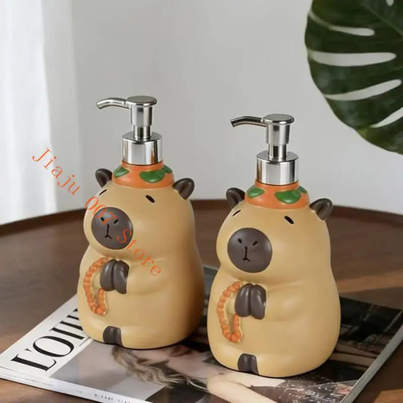 Capybara Soap Dispenser – Cute Refillable Pump Bottle Soap Dispenser Vue