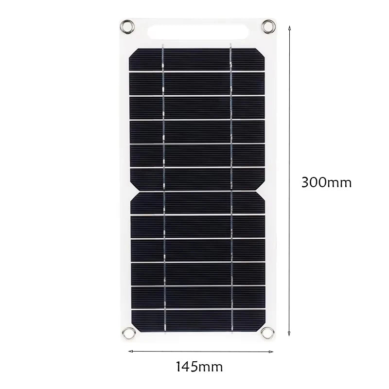 30W Portable Solar Panel 5V USB Waterproof Outdoor Hiking Camping Battery Mobile Phone Charging Power Bank Solar Charger Vue